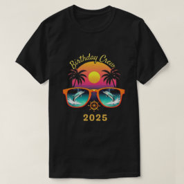 Birthday Crew Cruise Funny Gift 2025 Retro T Shirt