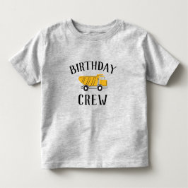 Birthday Crew Lastbil Birthday Shirt T Shirt