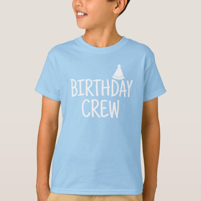 Birthday Crew T Shirt (Framsida)