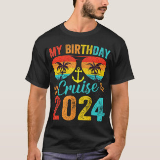 Birthday Cruise 2024 Family Vacation T Shirt