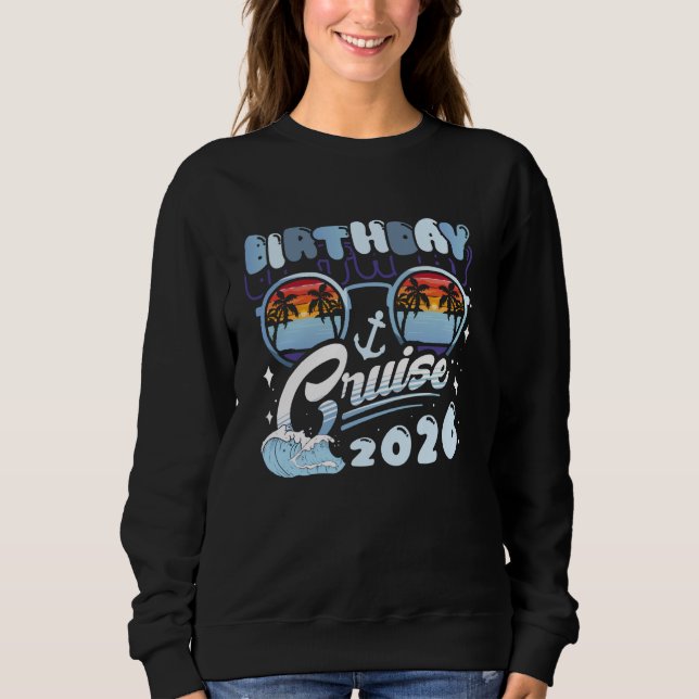 Birthday Cruise 2026 Squad Crew Family Vacation Ma T Shirt (Framsida)