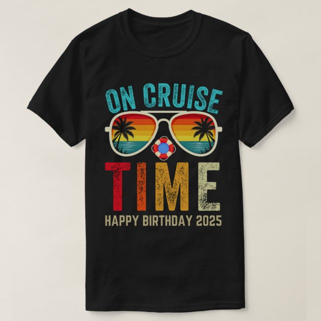 Birthday Cruise Funny Gift 2025 T Shirt (Design framsida)