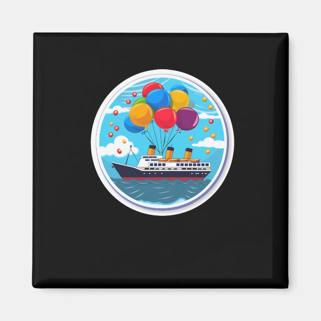 Birthday Cruise Funny Group D  Magnet (Framsidan)