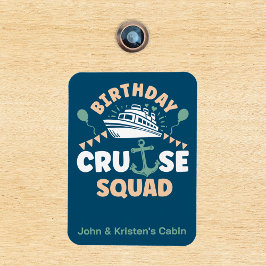 Birthday Cruise Funny Group Personlig Squad Magnet