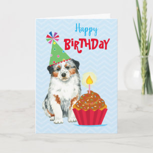 Birthday Cupkaka Aussie Kort