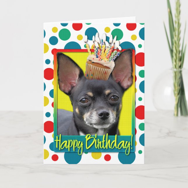 Birthday Cupkaka - Chihuahua - Isabella Kort (Framsida)