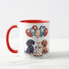 Birthday Dachshund Hundar Mugg