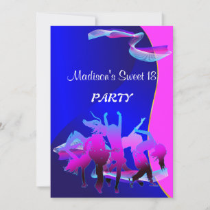 Birthday Dance Party Inbjudningar