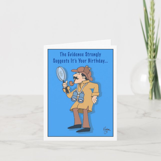 BIRTHDAY DETECTION Birthday Card Kort (Framsida)