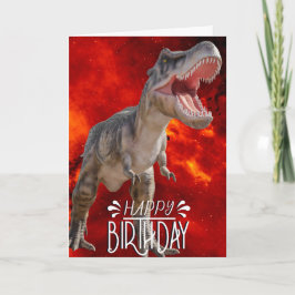 Birthday Dinosaur Fire Jurassic World Kort
