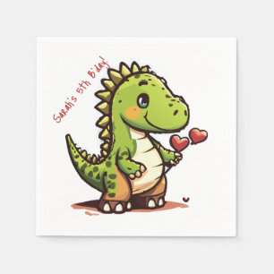 Birthday Dinosaur Pappersservett