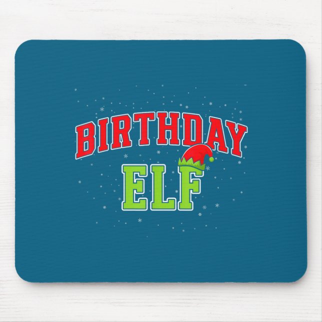Birthday Elf Christmas Family Matching Group Xmas  Musmatta (Framsidan)
