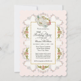 Birthday Fairy Tea Party, Ro Tekannan i Kopp Inbjudningar