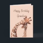 Birthday Fantastisk Grandson Roligt Giraffe Animal Kort<br><div class="desc">Jag kan inte säga hur mycket jag uppskattar dig och hur mycket jag uppskattar dig,  grattis på födelsedagen Morson. Ha en födelsedag lika mycket som fantastisk du med söt cuddling Giraffe</div>