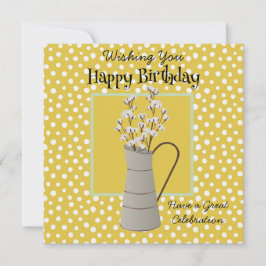 Birthday Farmhouse Bouquet Willows Guld Sage Grönt
