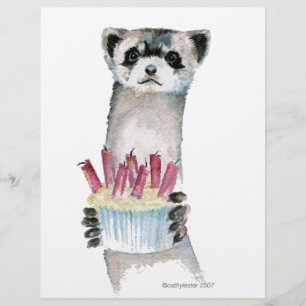 Birthday Ferret Reklamblad