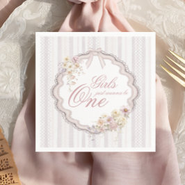 Birthday Floral Wildflower Gils Just Wanna be ONE Pappersservett