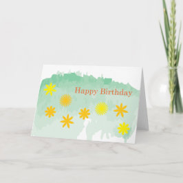Birthday Flowers Kort