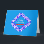 Birthday Flowers Kort<br><div class="desc">Födelsedag Blommor design för födelsedagskort</div>