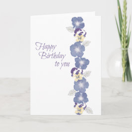 Birthday Flowers Kort
