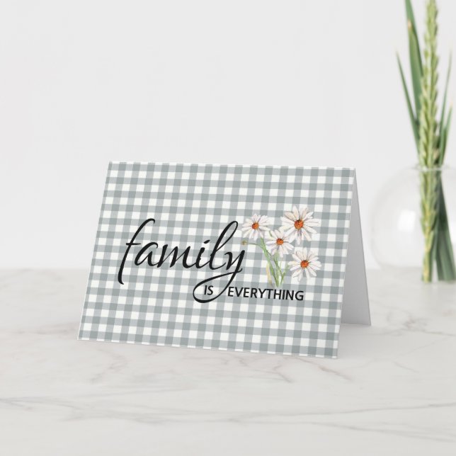 Birthday For Cousin On Gingham Kort (Framsida)