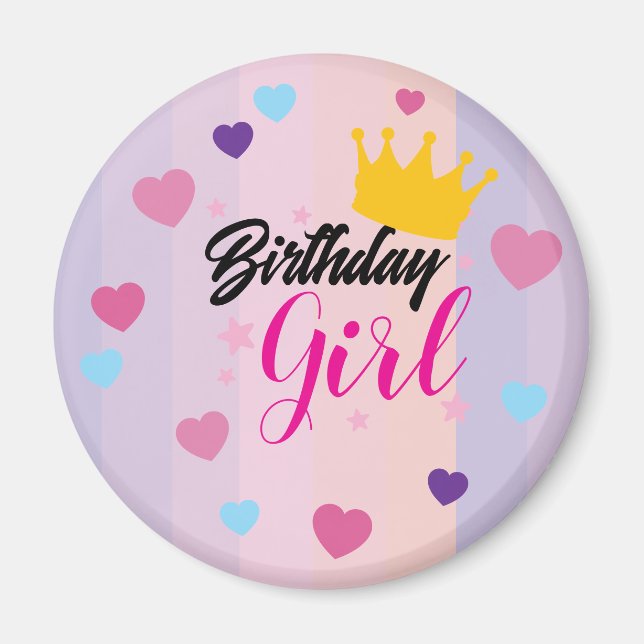 Birthday for little girls magnet (Framsidan)
