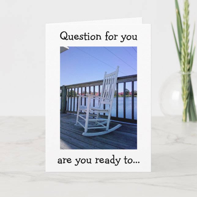 BIRTHDAY FRÅGA? STEN ELLER ROCK AND ROLL? KORT (Framsida)