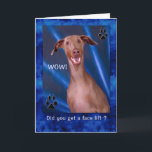 Birthday Funny Doberman Hund Painting Kort<br><div class="desc">Om man med humoristisk ton från kärlek till ge ger kort till hundälskare,  stämmer fånigets målning överens med en roligt till vem som helst,  men särskilt till kvinnan mitten-åldras. Doberman målade från ett fotografi av DogBreedzNet.</div>