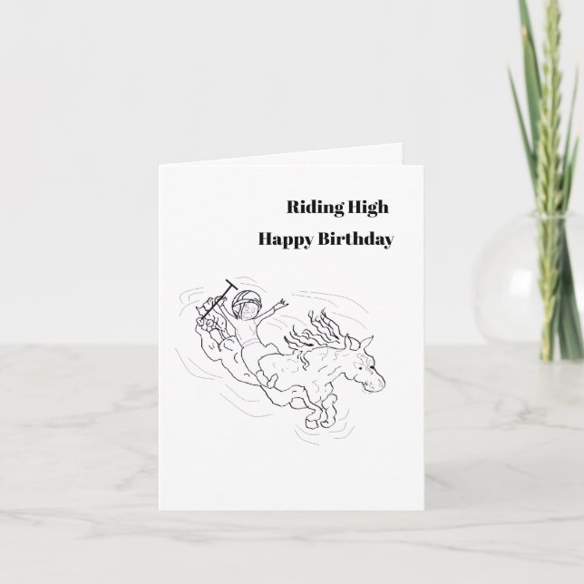 Birthday G Card : Riding High . Kort (Framsida)