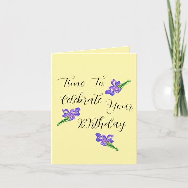 Birthday G Card : Time To Shine . Kort (Framsida)