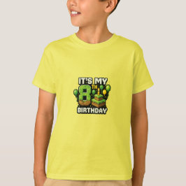 Birthday Gamer Shirt – Pixel Block Birthday Design T