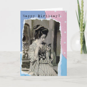 Birthday Geisha Kort