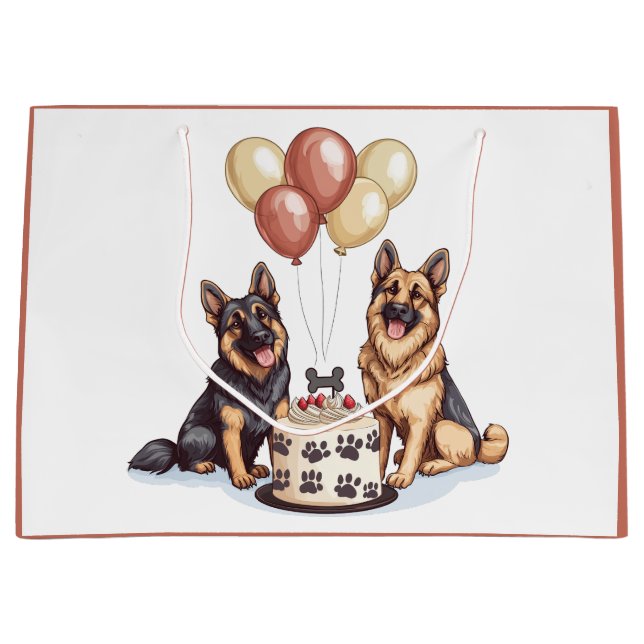 Birthday German Shepherd Hundar (Framsidan)