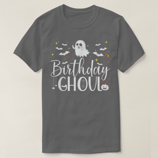 Birthday Ghoul Halloween Girls Womens Fab BOO Lous T Shirt (Design framsida)