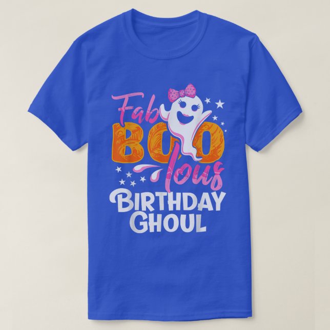 Birthday Ghoul Halloween Girls Womens Fab BOO Lous T Shirt (Design framsida)