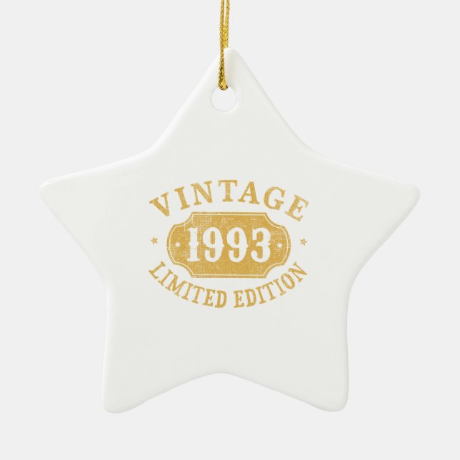 Birthday Gift Best Begränsad för 1993-talet Julgransprydnad Keramik (Framsidan)