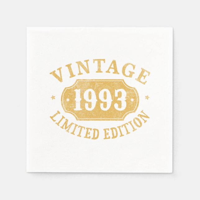 Birthday Gift Best Begränsad för 1993-talet Pappersservett (Framsidan)