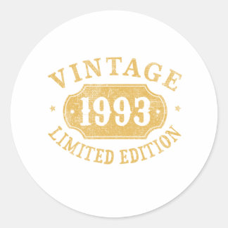 Birthday Gift Best Begränsad för 1993-talet Runt Klistermärke