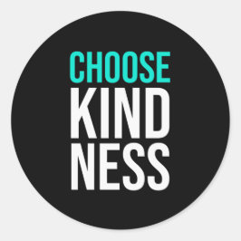 Birthday Gift Choose Kindness Runt Klistermärke
