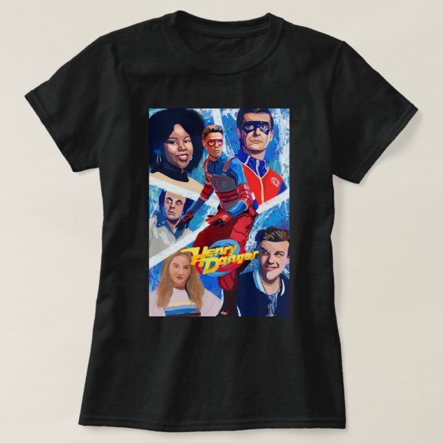 Birthday Gift Henry Danger Poster Streetwear Boys T Shirt (Design framsida)