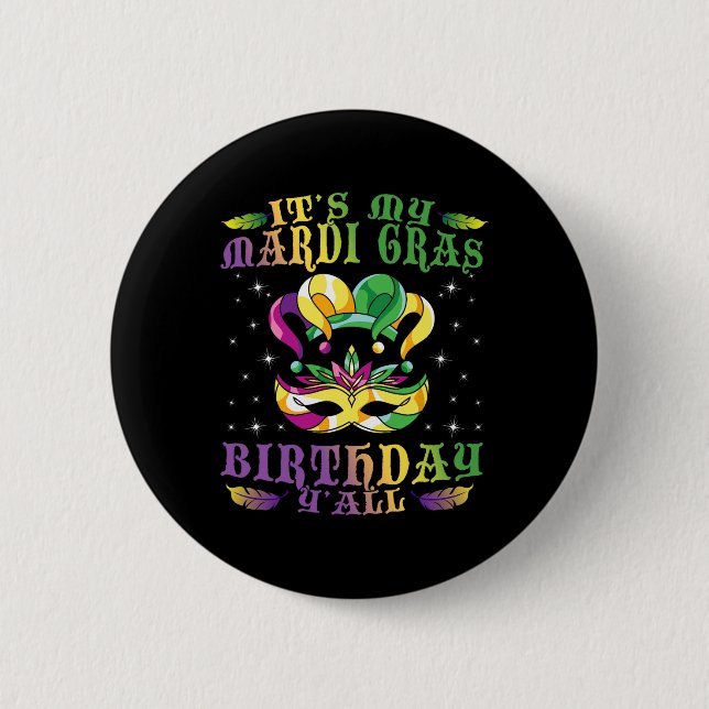 Birthday Gift Idea Firande maskerad Costume Knapp (Framsida)