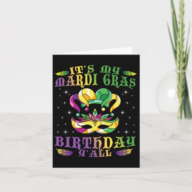Birthday Gift Idea Firande maskerad Costume Kort (Framsida)