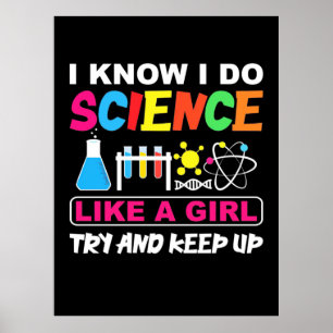 Birthday Gift Jag vet att jag gör vetenskap som Poster