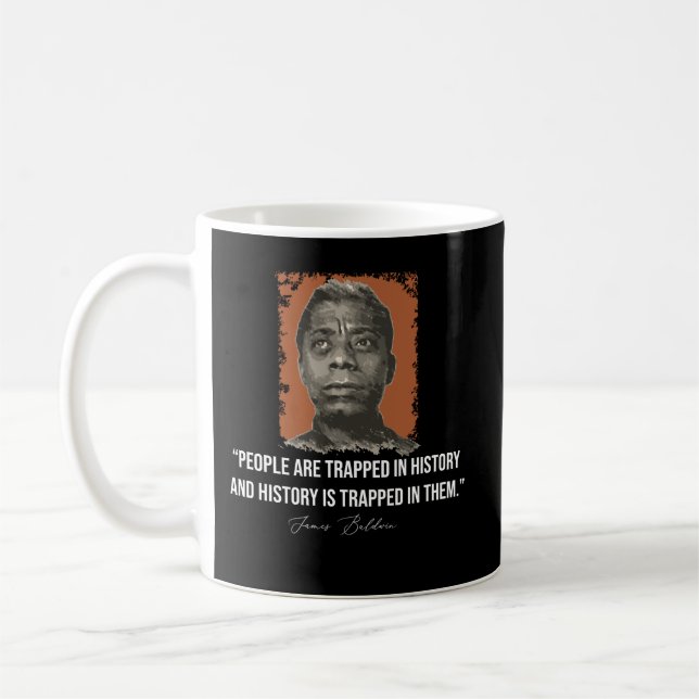 Birthday Gift James Baldwin Gift Music Fläkt Kaffemugg (Vänster)