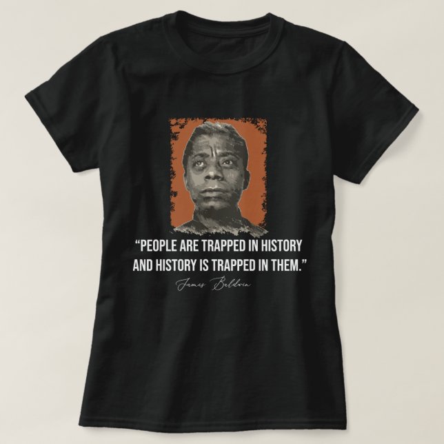 Birthday Gift James Baldwin Gift Music Fläkt T Shirt (Design framsida)