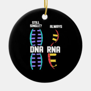 Birthday Gift Lärare Biolog DNA och RNA Julgransprydnad Keramik