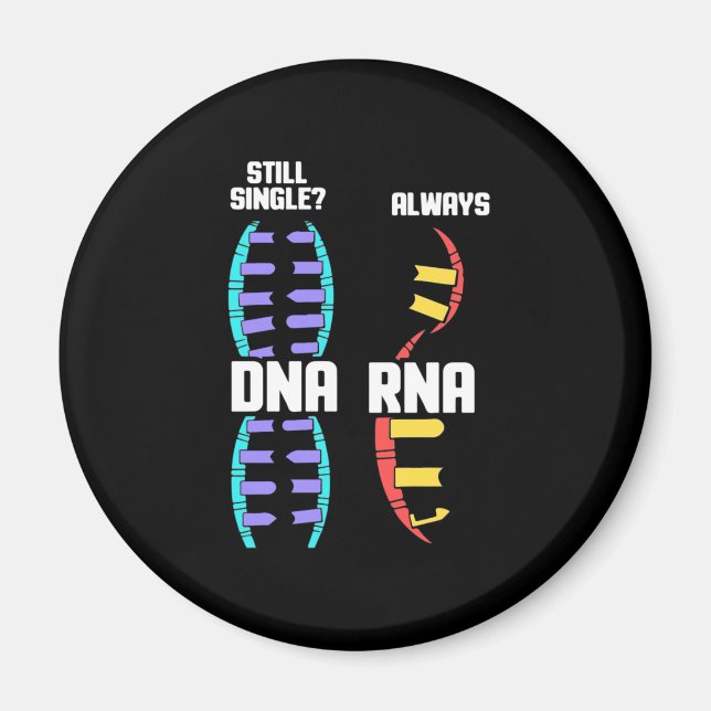 Birthday Gift | Lärare Biolog DNA och RNA Magnet (Framsidan)