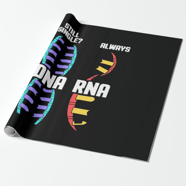 Birthday Gift | Lärare Biolog DNA och RNA Presentpapper (Utrullad)