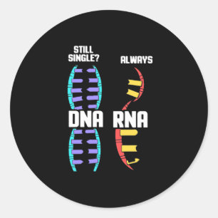 Birthday Gift Lärare Biolog DNA och RNA Runt Klistermärke