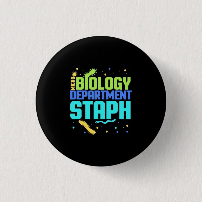 Birthday Gift | Micro Biology Department Staph Knapp (Framsida)